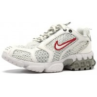 Stussy x Nike Air Zoom Spiridon Cage 2 White and Red