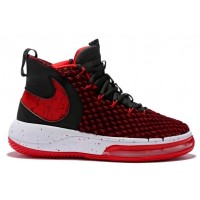 Кроссовки Nike Alphadunk красные с черным