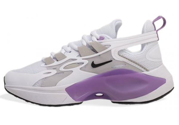 Кроссовки Nike Air Barrage белые с фиолетовым