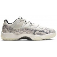 Jordan кроссовки 11 Retro Low LE Snakeskin Light Bone бежевые