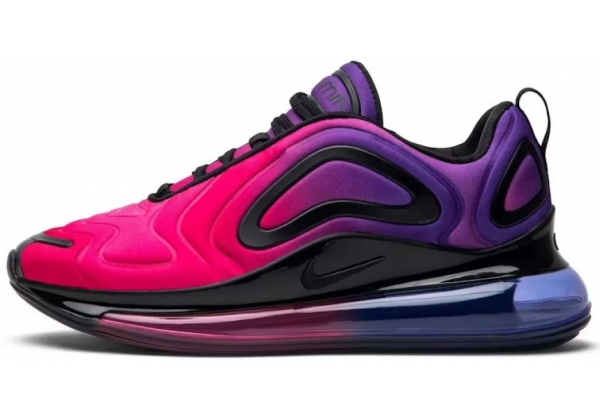 Зимние кроссовки Nike Air Max 720 сиреневые с розовым