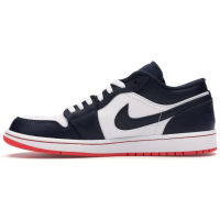 Nike Air Jordan 1 Low черно-белые с красным