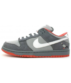 Кроссовки Nike Air Force серые с оранжевым