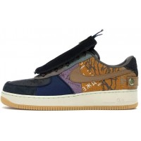 Кроссовки Nike Air Force черно-желтые