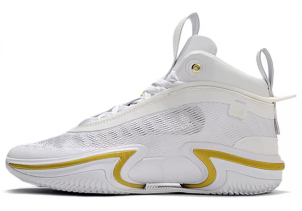 Кроссовки Nike Air Jordan 36 White Gold