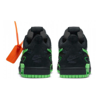 Кроссовки Nike X Off-White Dunk Low черные с зеленым