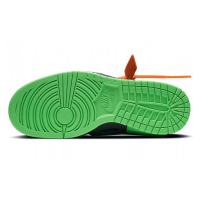 Кроссовки Nike X Off-White Dunk Low черные с зеленым