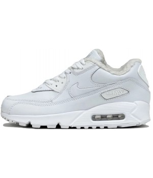 Зимние Nike Air Max 90 VT кожаные белые