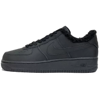 Зимние Nike Air Force 1 Low моно черные