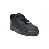 Зимние Nike Air Force 1 Low моно черные