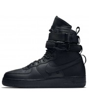 Кроссовки Nike Air Force 1 SF Mid Triple Black черные