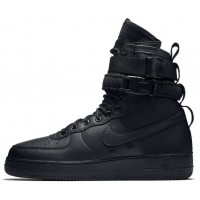 Кроссовки Nike Air Force 1 SF Mid Triple Black черные