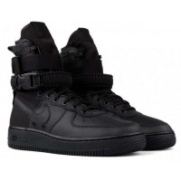 Кроссовки Nike Air Force 1 SF Mid Triple Black черные