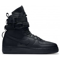 Кроссовки Nike Air Force 1 SF Mid Triple Black черные