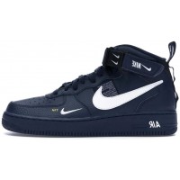 Nike Air Force 1 '07 LV8 Mid Utility с мехом Black