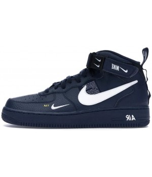 Nike Air Force 1 '07 LV8 Mid Utility с мехом Black