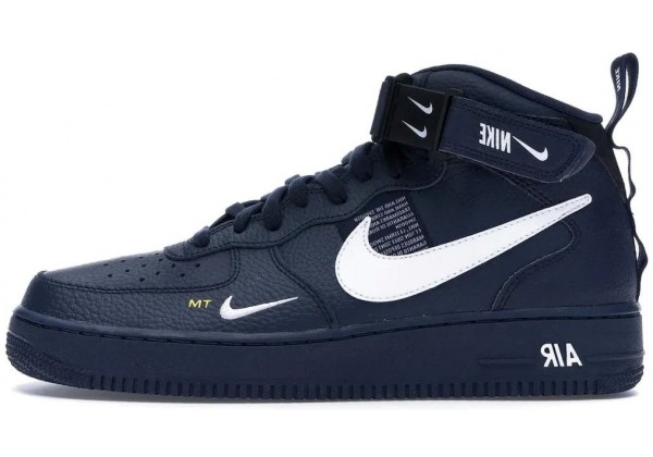 Nike Air Force 1 '07 LV8 Mid Utility с мехом Black