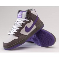 Nike Dunk SB Mid Purple Pigeon зимние