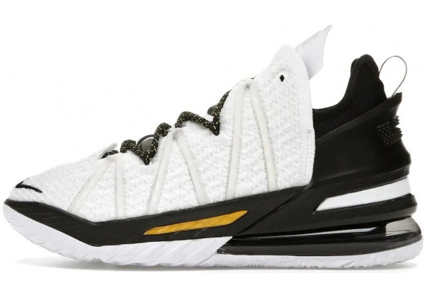 Баскетбольные кроссовки Nike Lebron XVIII черно-белые