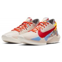 Баскетбольные кроссовки Nike Zoom Freak 2 бежевые