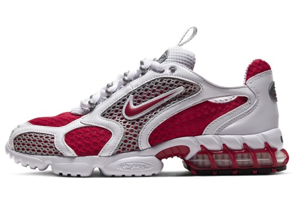 Nike Air Zoom Spiridon Cage 2 x Stussy Cardinal Red