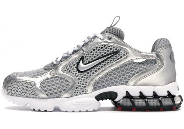 Nike Air Zoom Spiridon Cage 2 x Stussy Cardinal Argentum