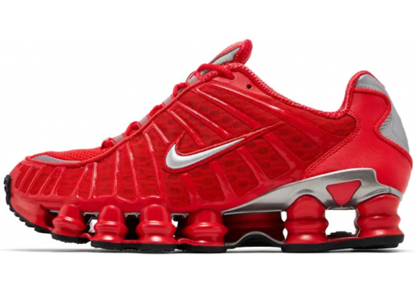 Кроссовки Nike Shox моно красные