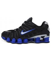 Кроссовки Nike Shox черные с синим 