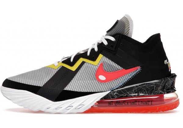 Кроссовки Nike Lebron 18 Low Sylvester vs Tweety черно-белые