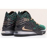 Кроссовки Nike Lebron зеленые с желтым