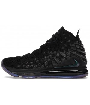 Кроссовки Nike Lebron черные с зеленым