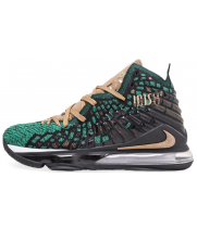 Кроссовки Nike Lebron зеленые с желтым