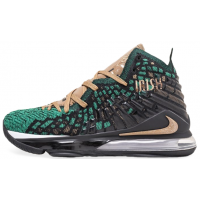 Кроссовки Nike Lebron зеленые с желтым