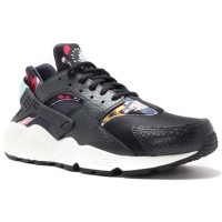 Кроссовки Nike Huarache с принтом черные