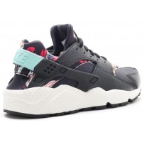 Кроссовки Nike Huarache с принтом черные