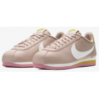 Кроссовки Nike Cortez Nylon бежевые с белым