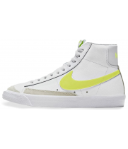 Кроссовки Nike Blazer Mid белые с салатовым