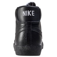 Кроссовки Nike Blazer 77 Mid All Black с мехом