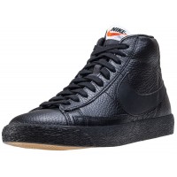Кроссовки Nike Blazer 77 Mid All Black с мехом