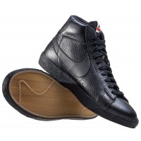 Кроссовки Nike Blazer 77 Mid All Black с мехом
