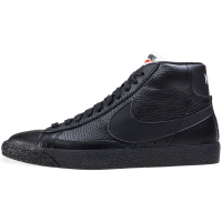 Кроссовки Nike Blazer 77 Mid All Black с мехом