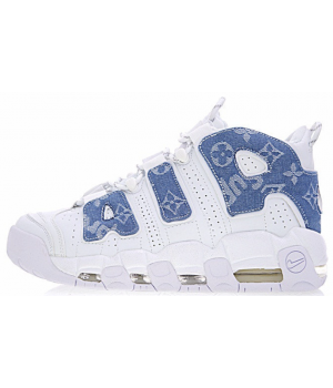 Кроссовки Nike Air More Uptempo x Supreme White Blue