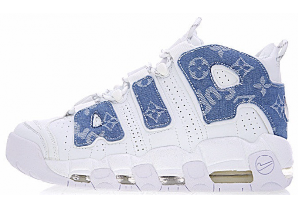 Кроссовки Nike Air More Uptempo x Supreme White Blue