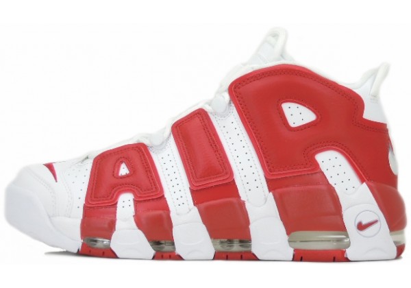 Кроссовки Nike Air More Uptempo 96 White Red 