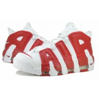 Кроссовки Nike Air More Uptempo 96 White Red 