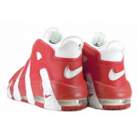 Кроссовки Nike Air More Uptempo 96 White Red 