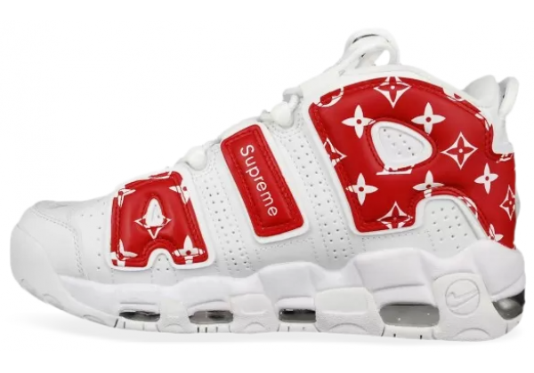 Nike Air More Uptempo x Supreme White Red