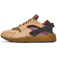 Кроссовки Nike Air Huarache LE бежевые с фиолетовым