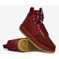 Кроссовки Nike Lunar Force 1 высокие бордовые