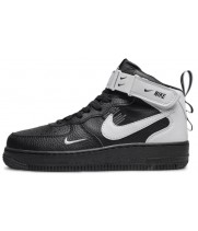 Кроссовки Nike Air Force 1 Mid черные с белым